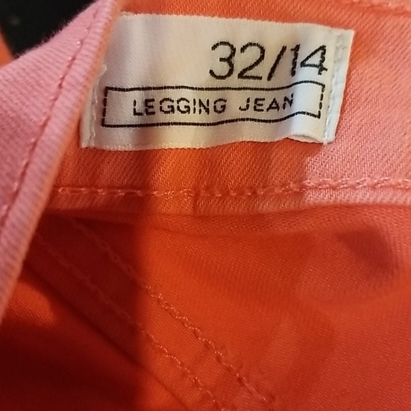 Gap Size 32 14 Coral Legging Jeans - Picture 3 of 5